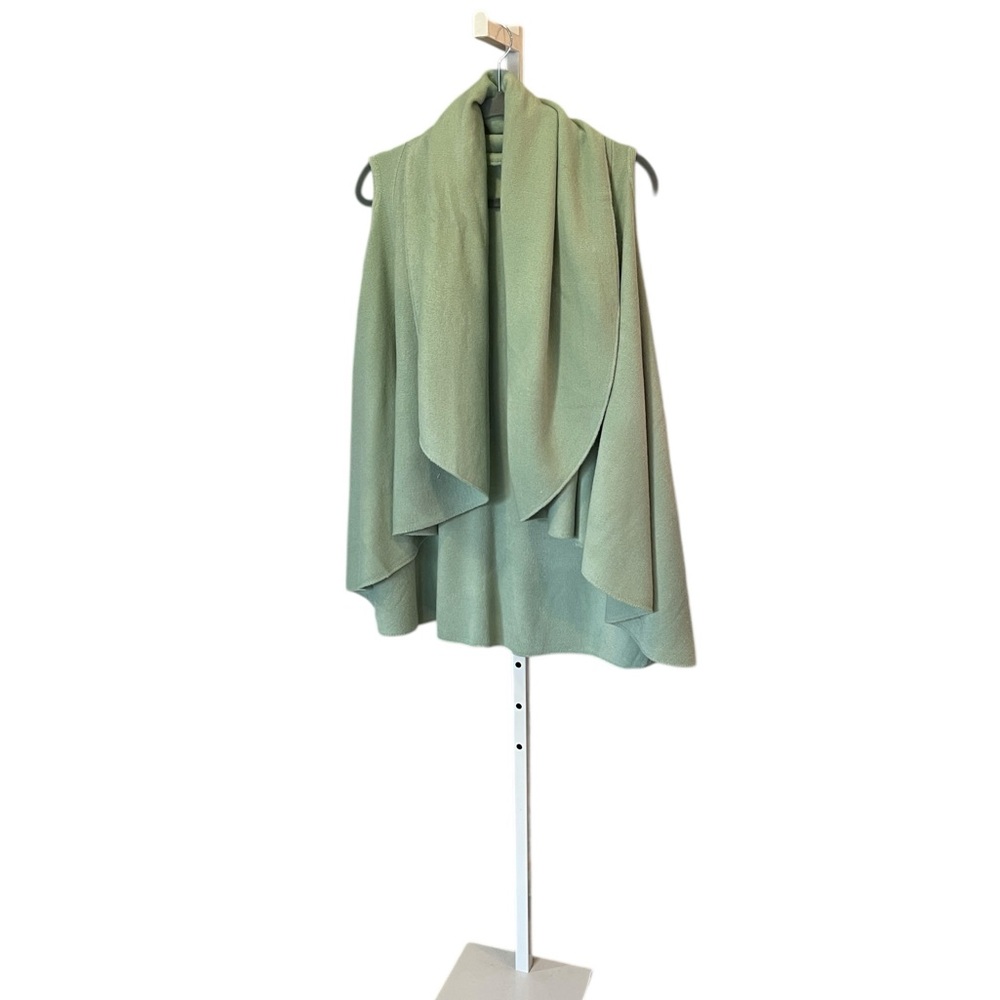 Shawl vest… sage, green… One size… Lovely
